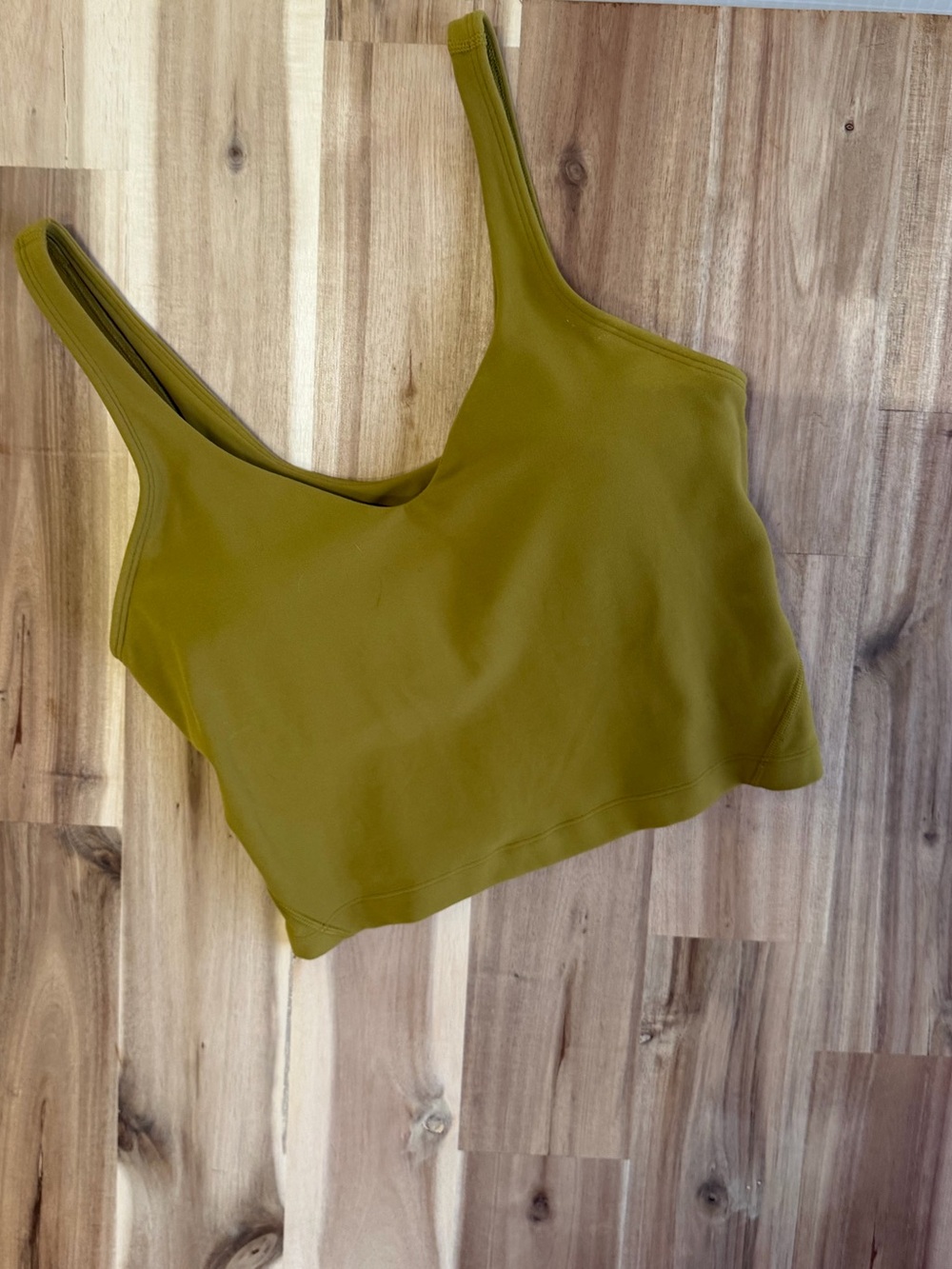 lululemon athletica Olive Align Scoop Neck Crop Tank
